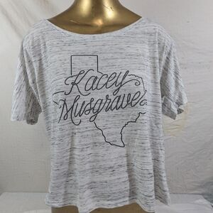 Kacey Musgraves Gray Blouse With Texas Graphic Size XL